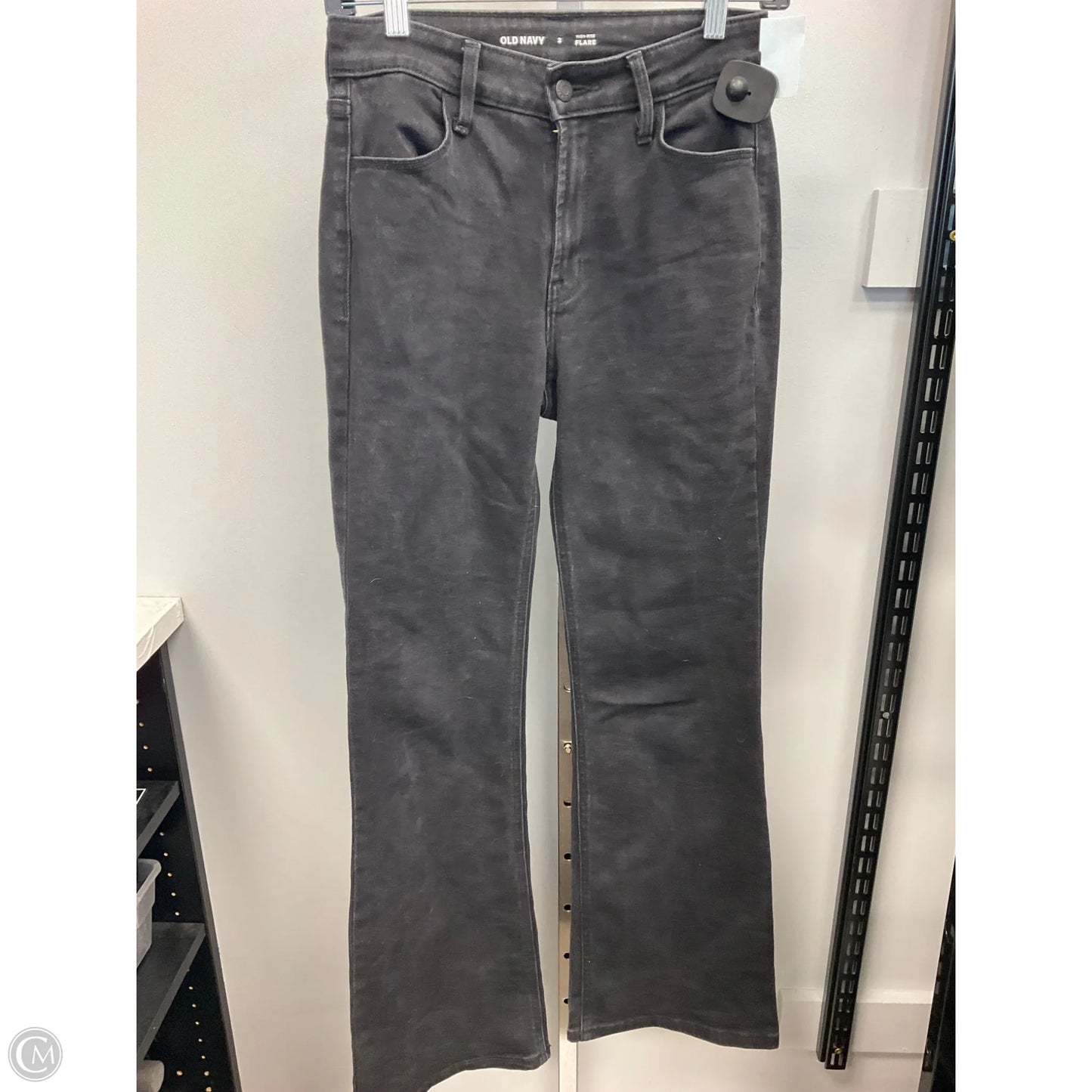 Jeans Flared By Old Navy In Black Denim, Size: 2