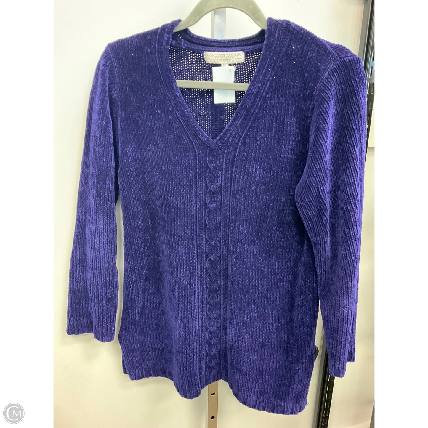 Sweater By Carolyn Taylor In Purple, Size: S