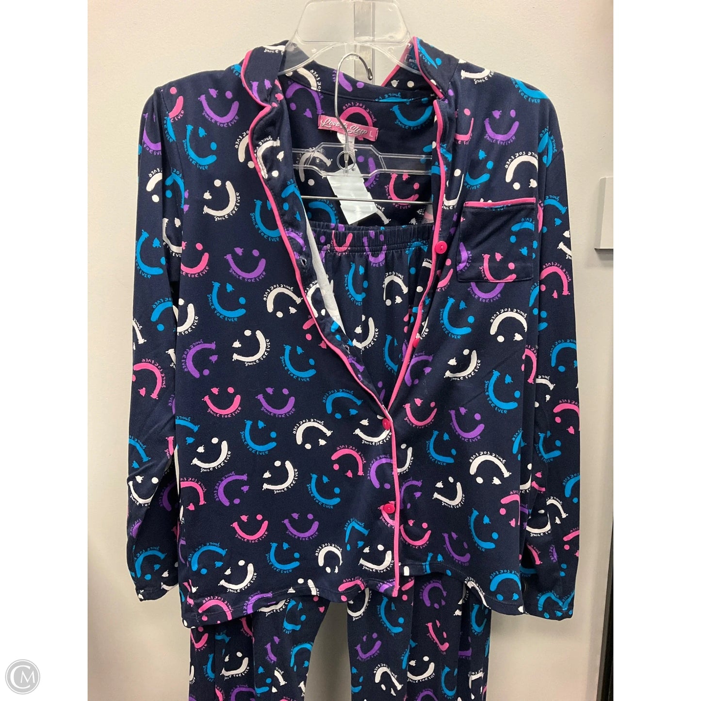 Pajamas 2pc By Clothes Mentor In Multi-colored, Size: L