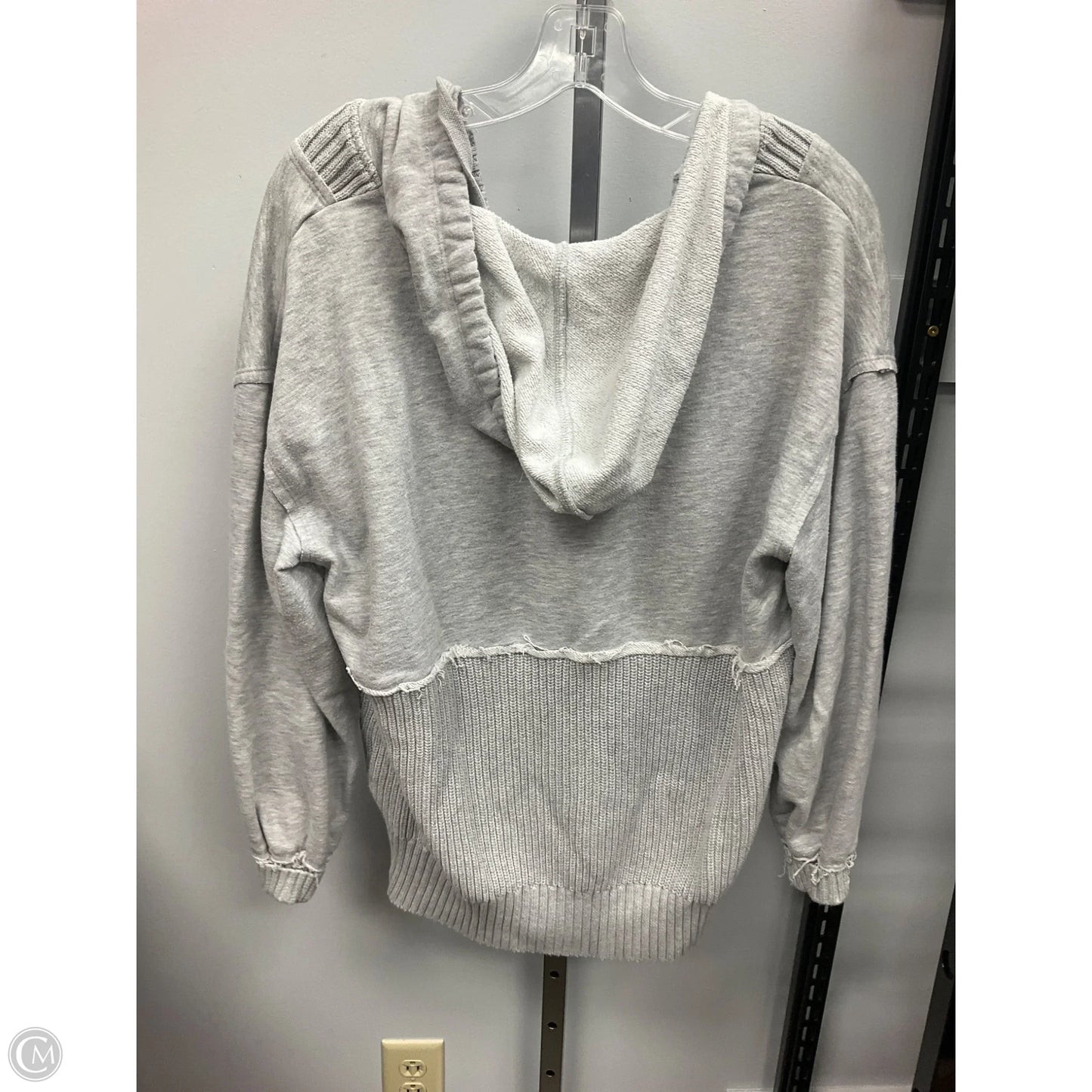 Sweatshirt Hoodie By Time And Tru In Grey, Size: M