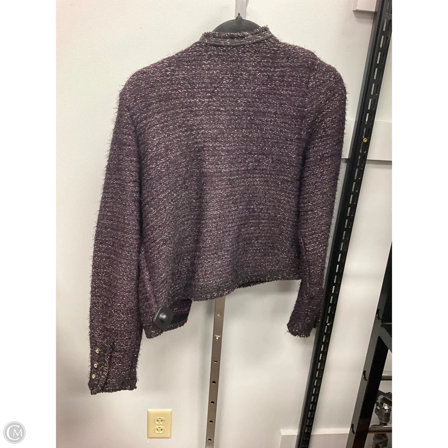 Blazer By White House Black Market In Black & Purple, Size: Xs