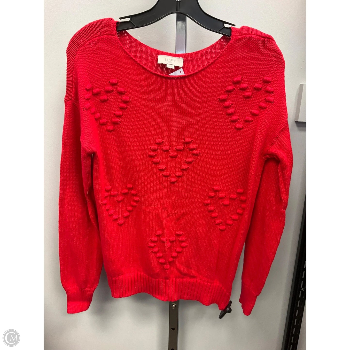 Sweater By Loft In Red, Size: Xs