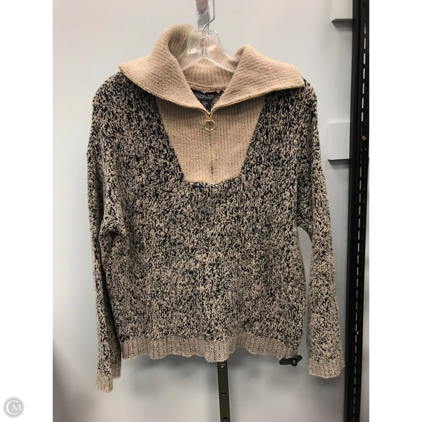 Sweater By Rachel Zoe In Black & Cream, Size: M