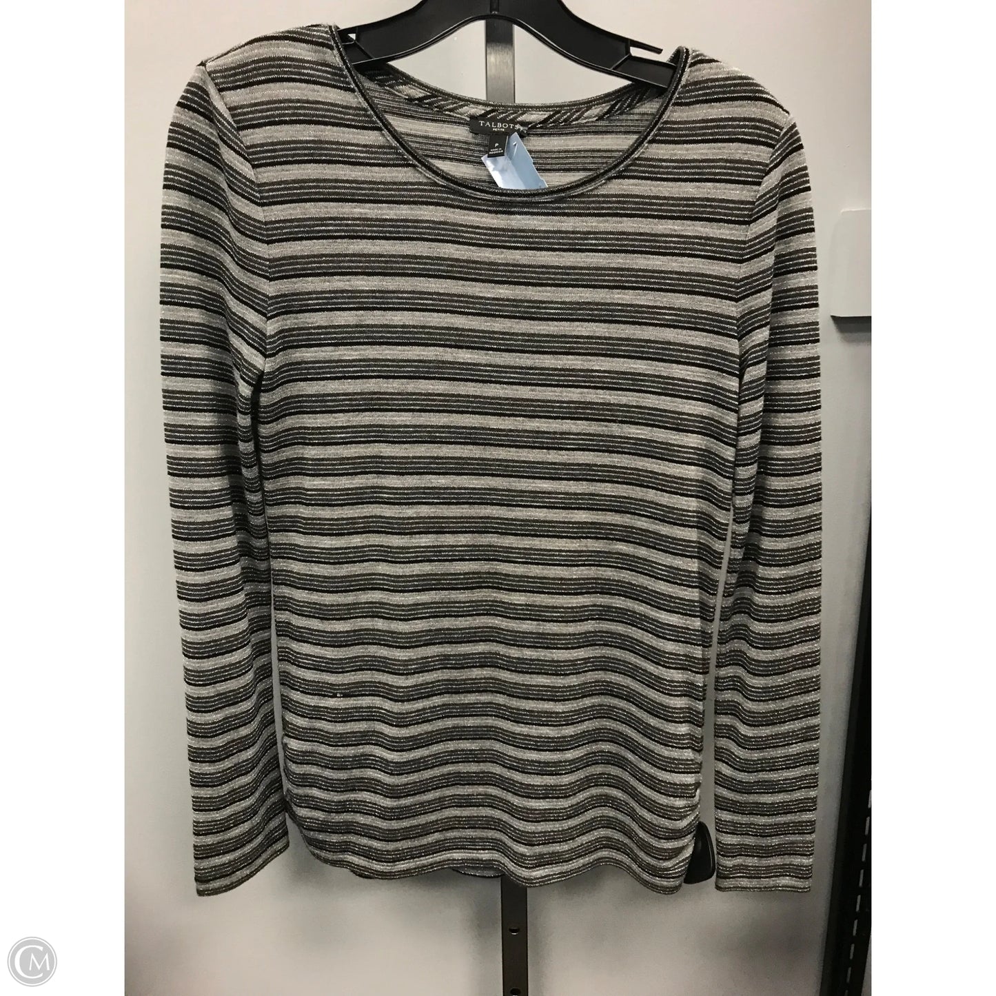 Top Long Sleeve By Talbots In Striped Pattern, Size: Sp