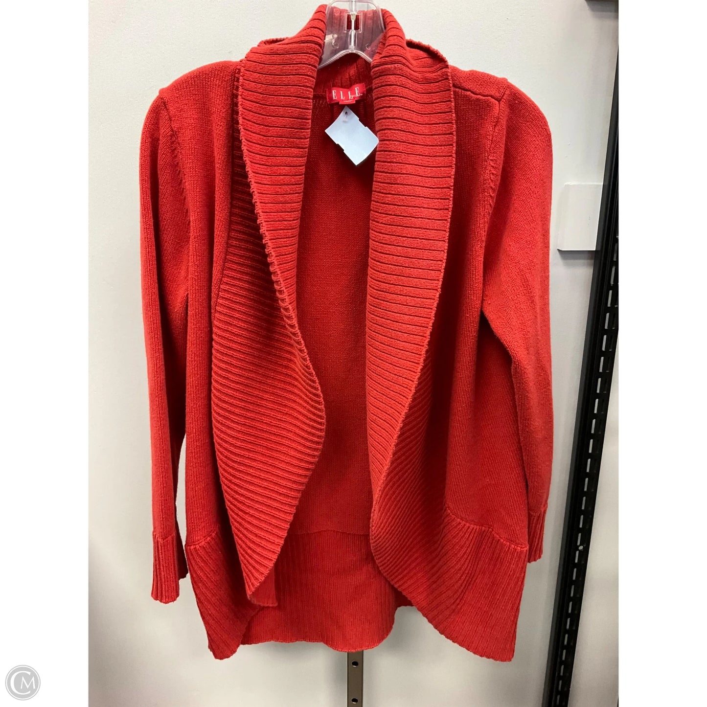 Sweater Cardigan By Elle In Orange, Size: M