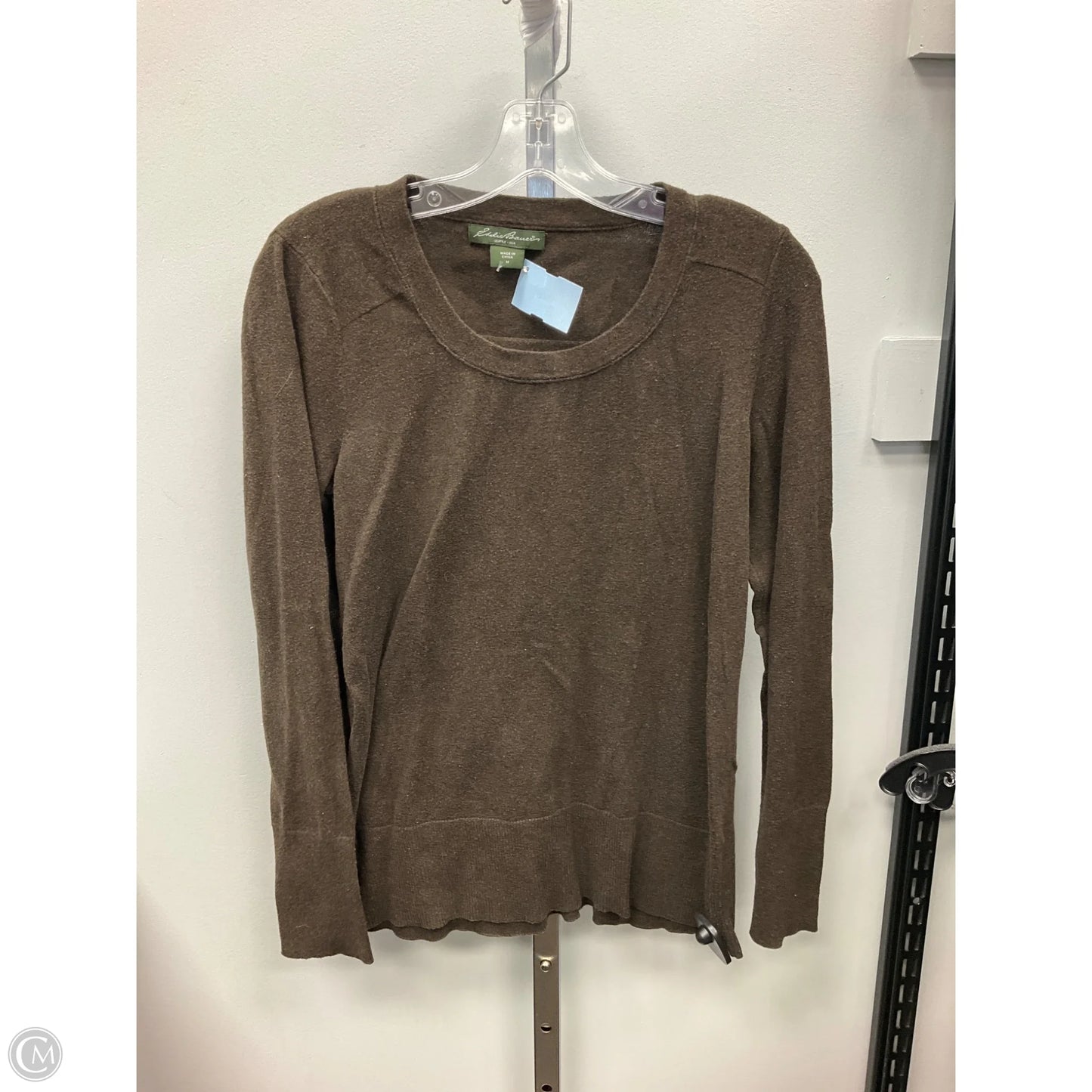 Top Long Sleeve By Eddie Bauer In Brown, Size: M