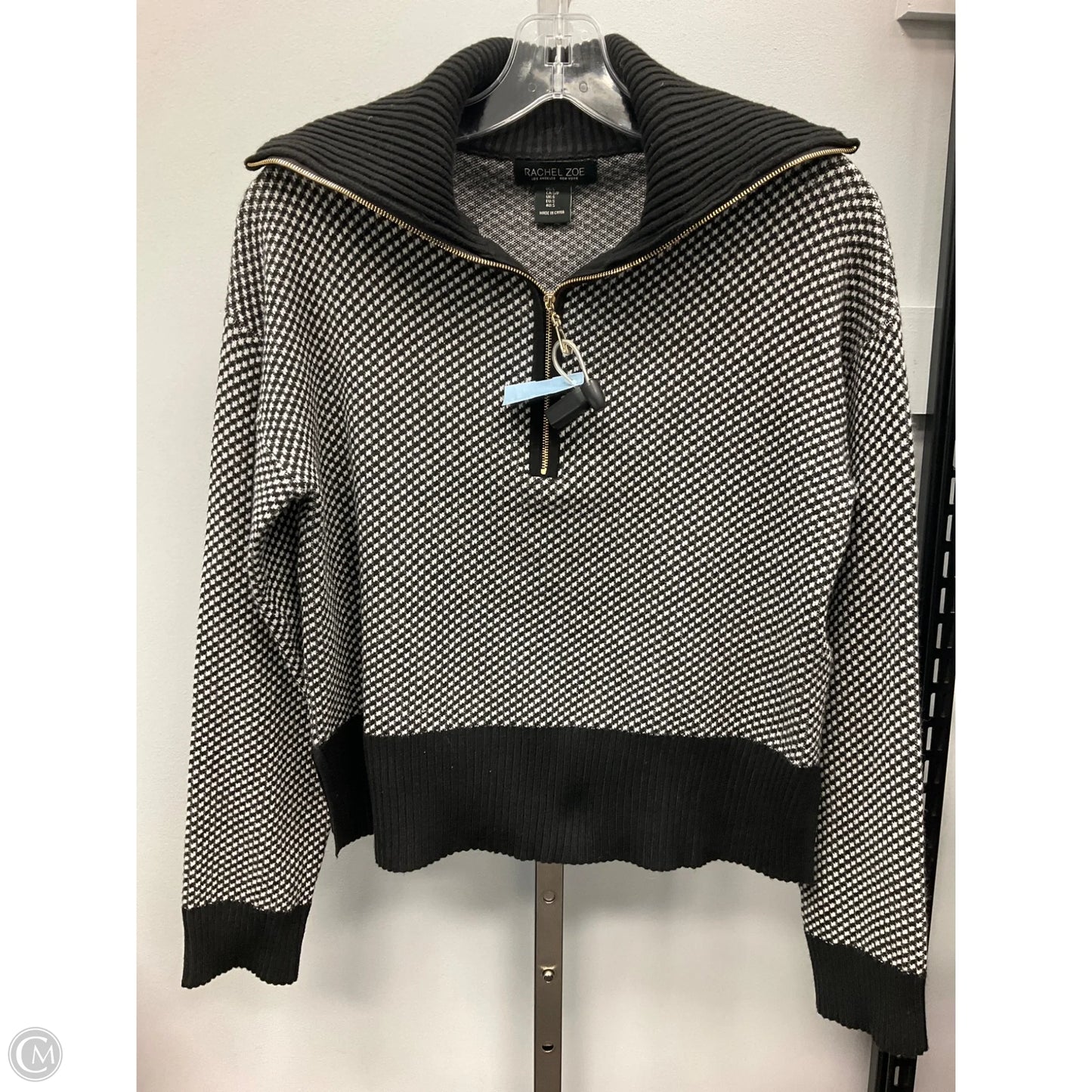 Sweater By Rachel Zoe In Black & White, Size: S