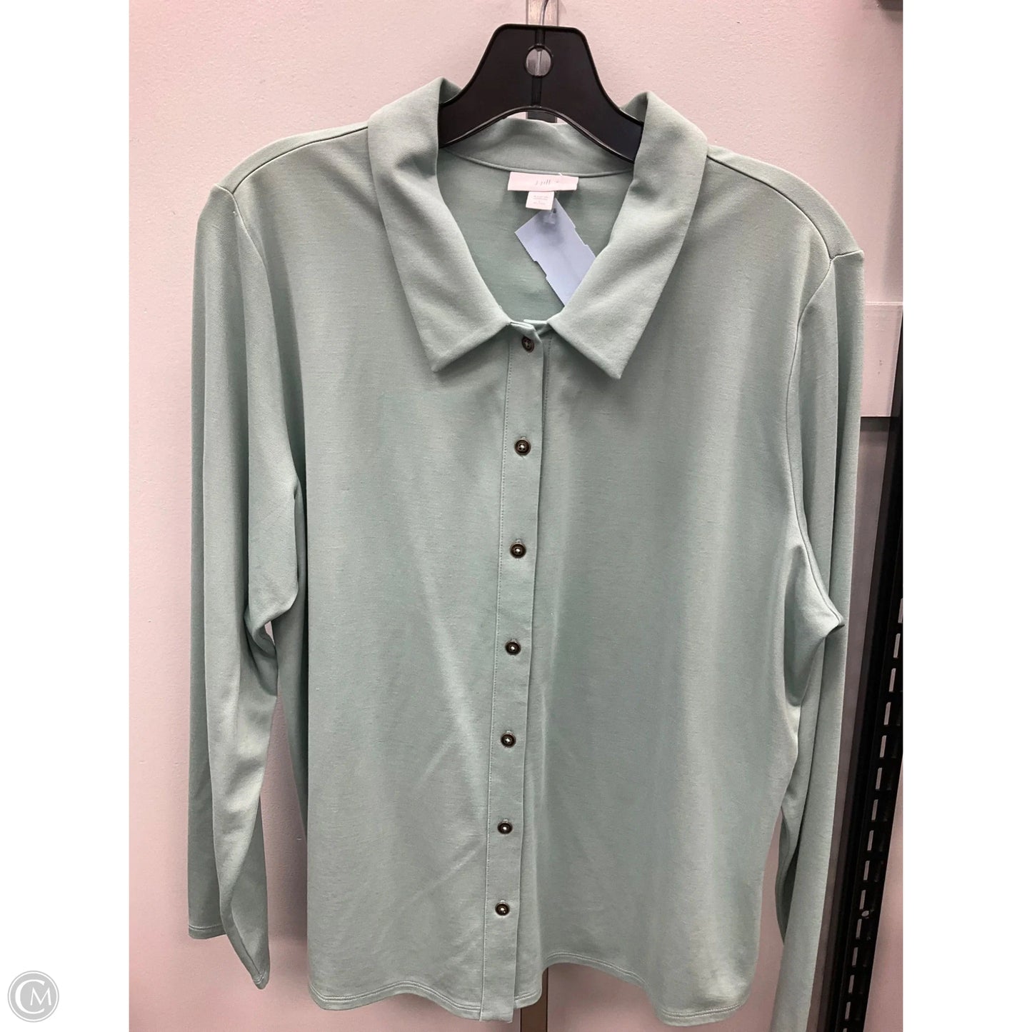 Top Long Sleeve By J. Jill In Teal, Size: Lp
