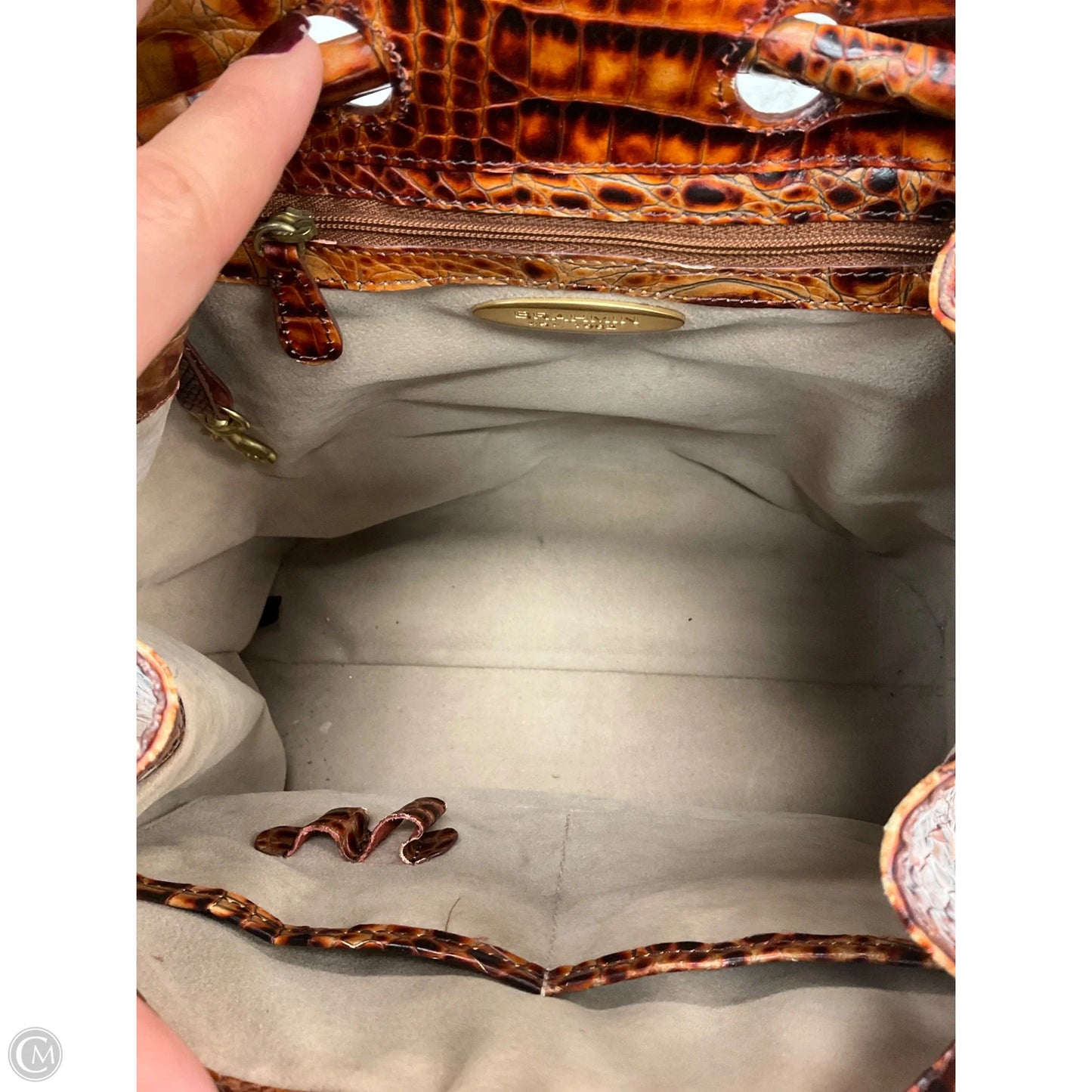 Handbag Designer By Brahmin, Size: Medium