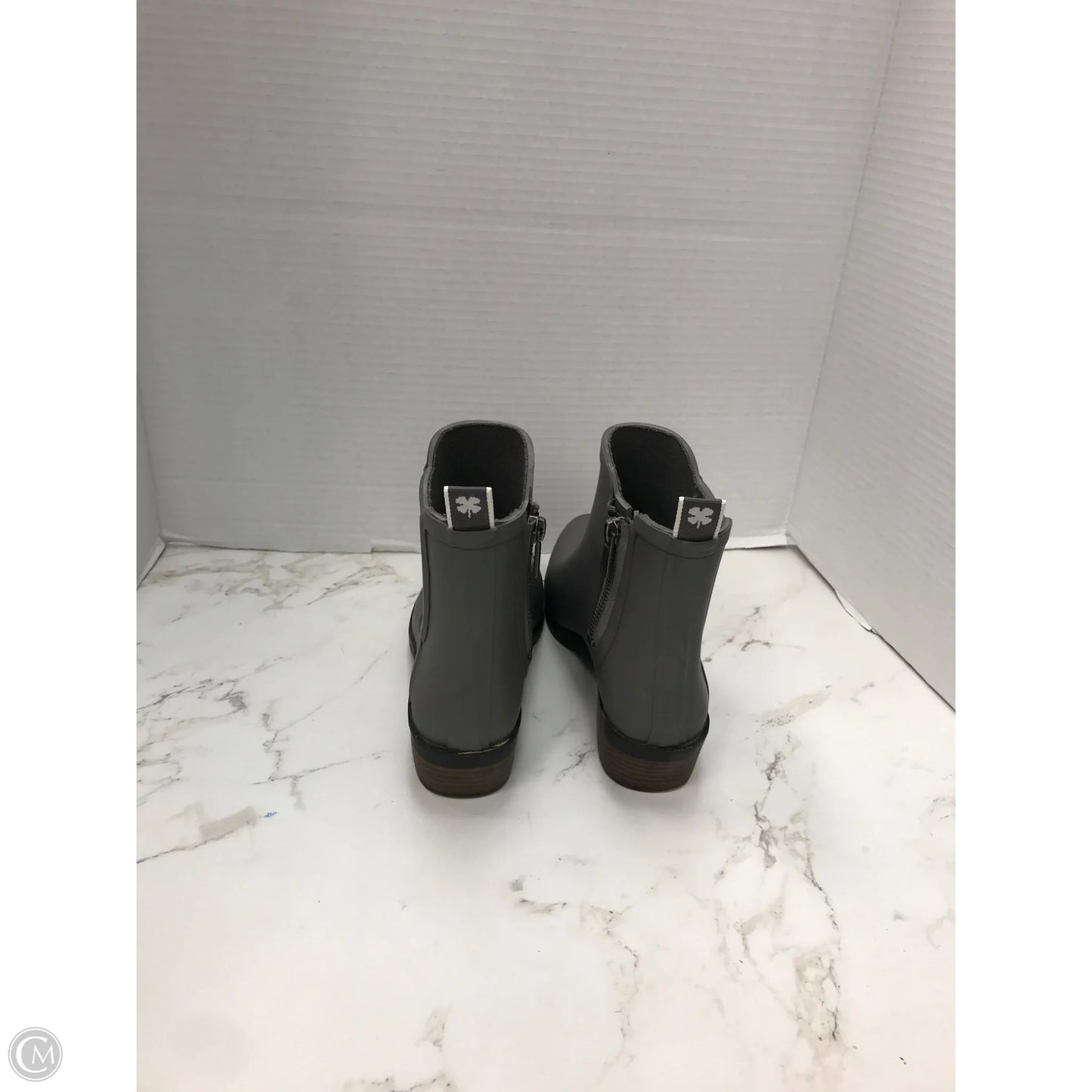 Boots Ankle Heels By Lucky Brand In Grey, Size: 7