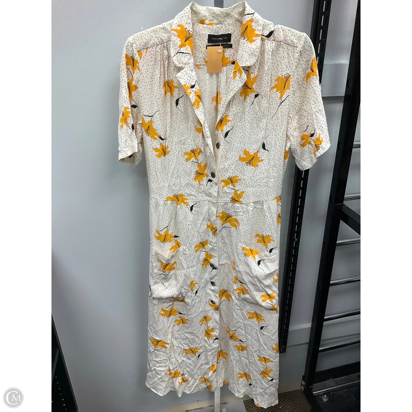 Dress Casual Maxi By Urban Outfitters In Floral Print, Size: L