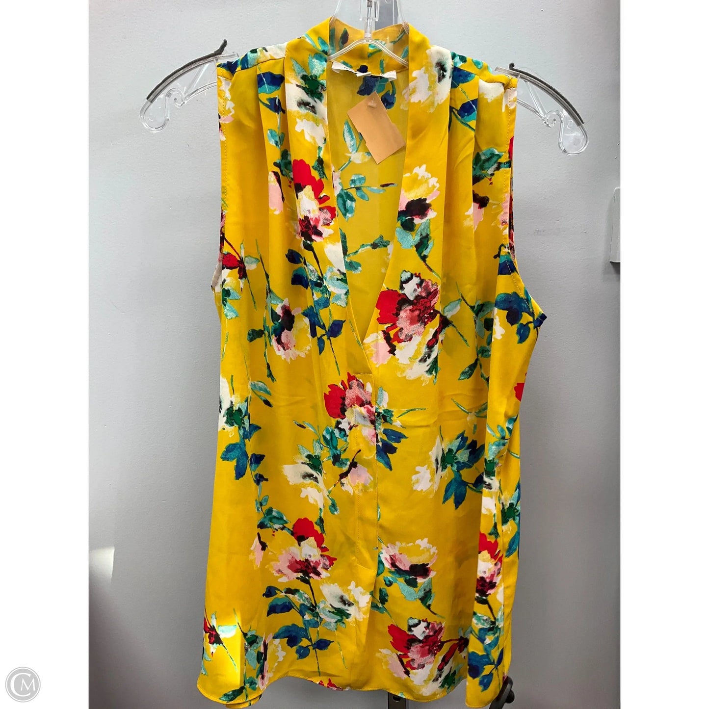 Top Sleeveless By Rose And Olive In Floral Print, Size: L