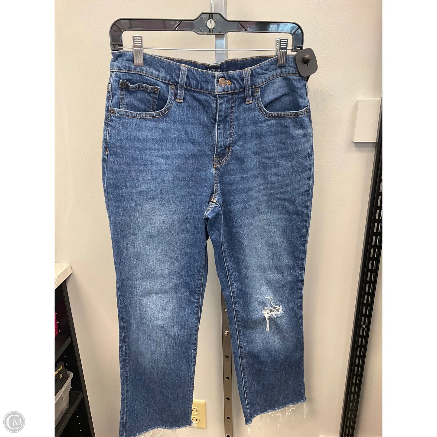 Jeans Flared By J. Crew In Blue Denim, Size: 6