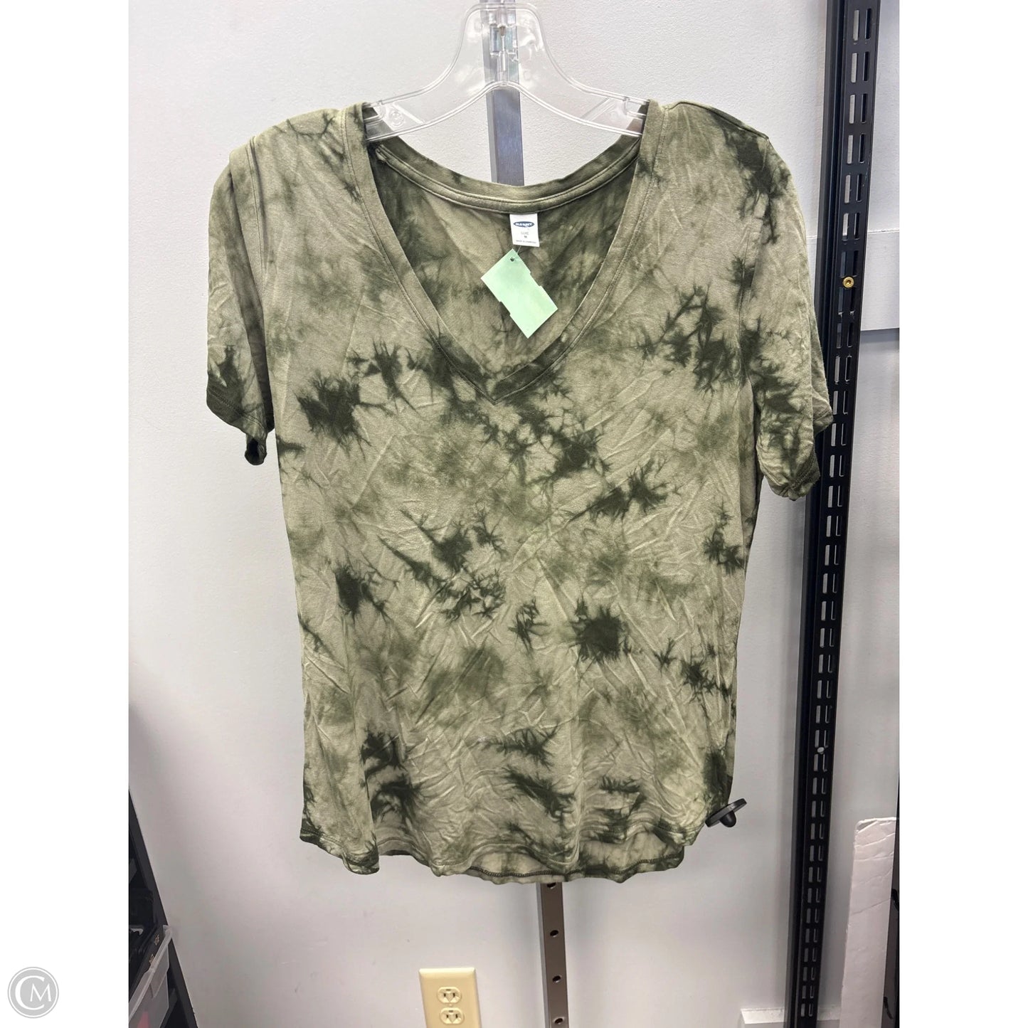 Top Short Sleeve Basic By Old Navy In Tie Dye Print, Size: M