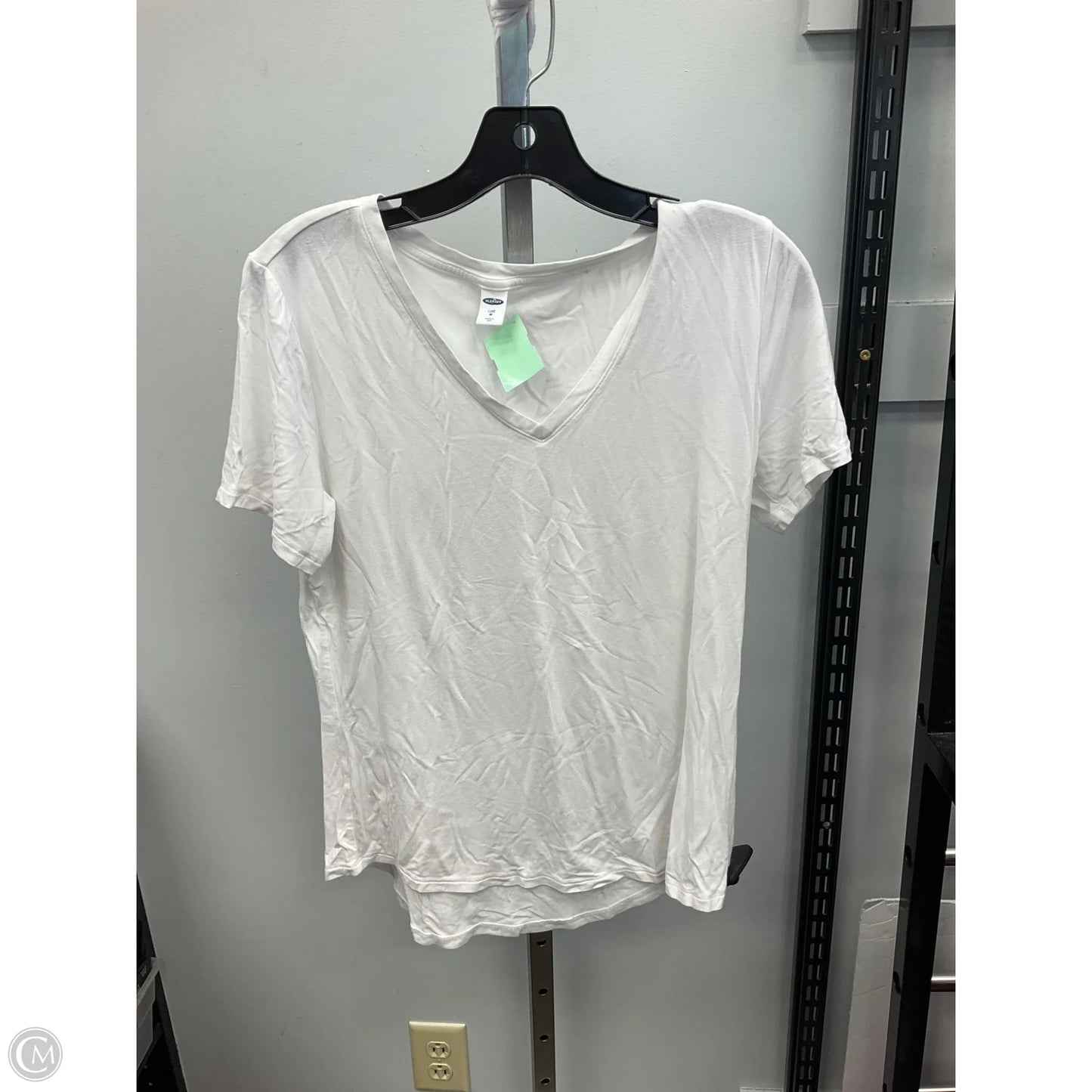 Top Short Sleeve Basic By Old Navy In White, Size: M