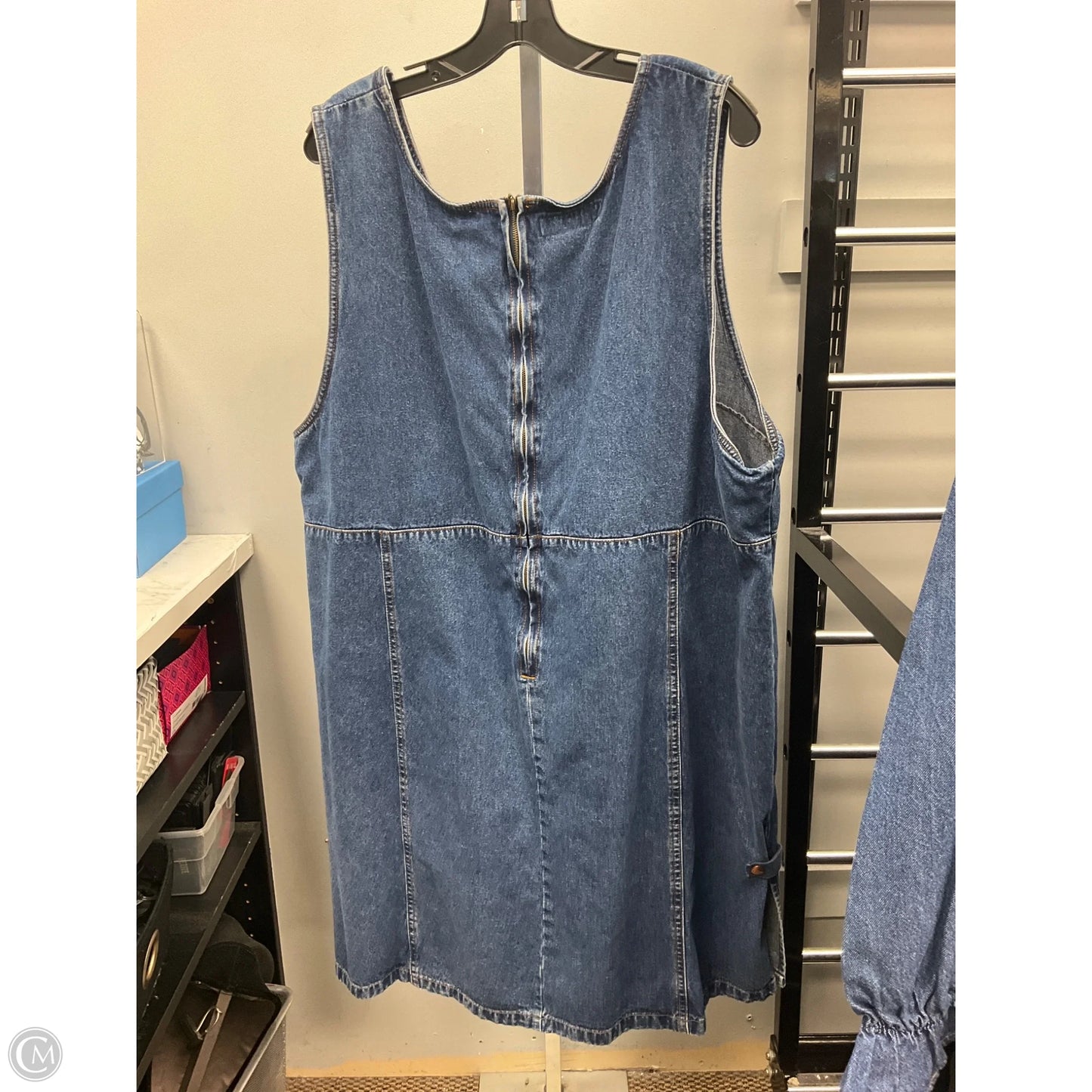 Dress Casual Short By Bongo In Blue Denim, Size: 3x