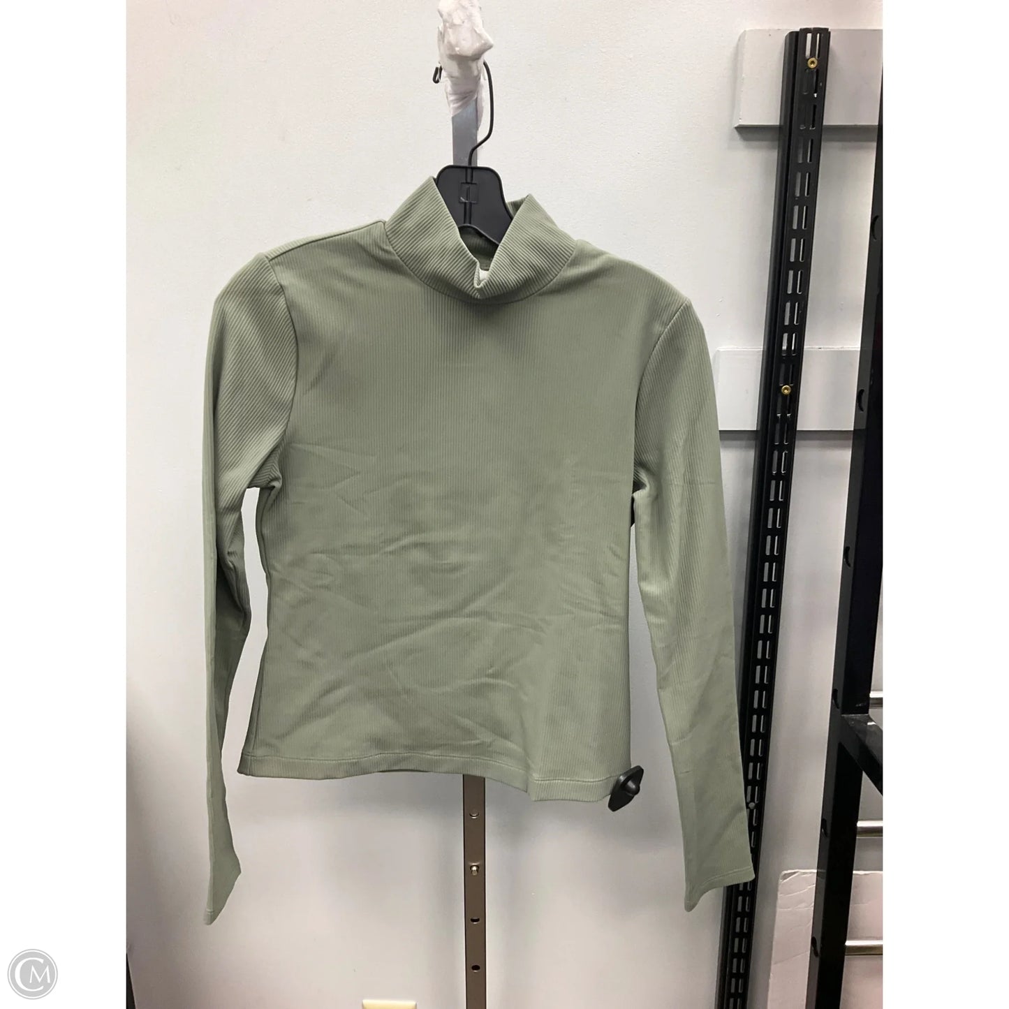 Athletic Top Long Sleeve Crewneck By 90 Degrees By Reflex In Green, Size: M