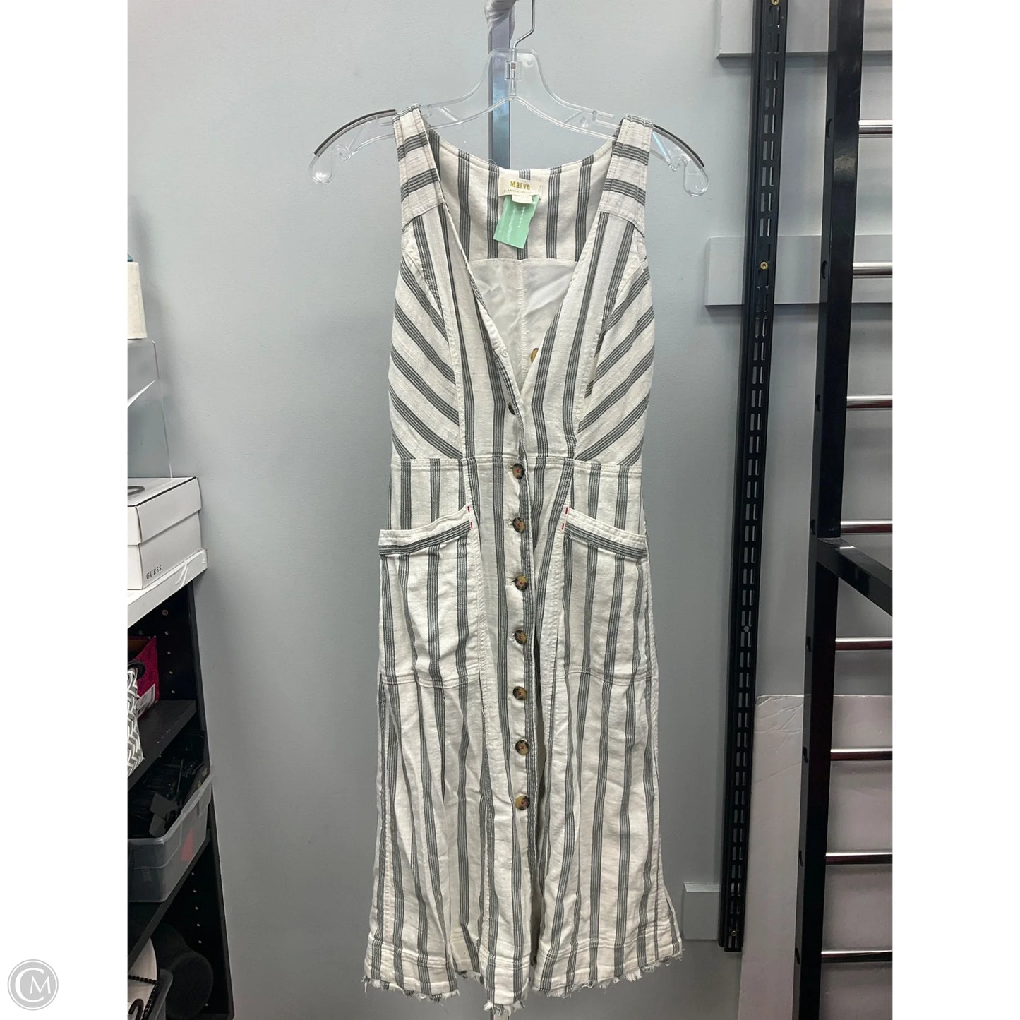 Dress Casual Midi By Maeve In Striped Pattern, Size: 2