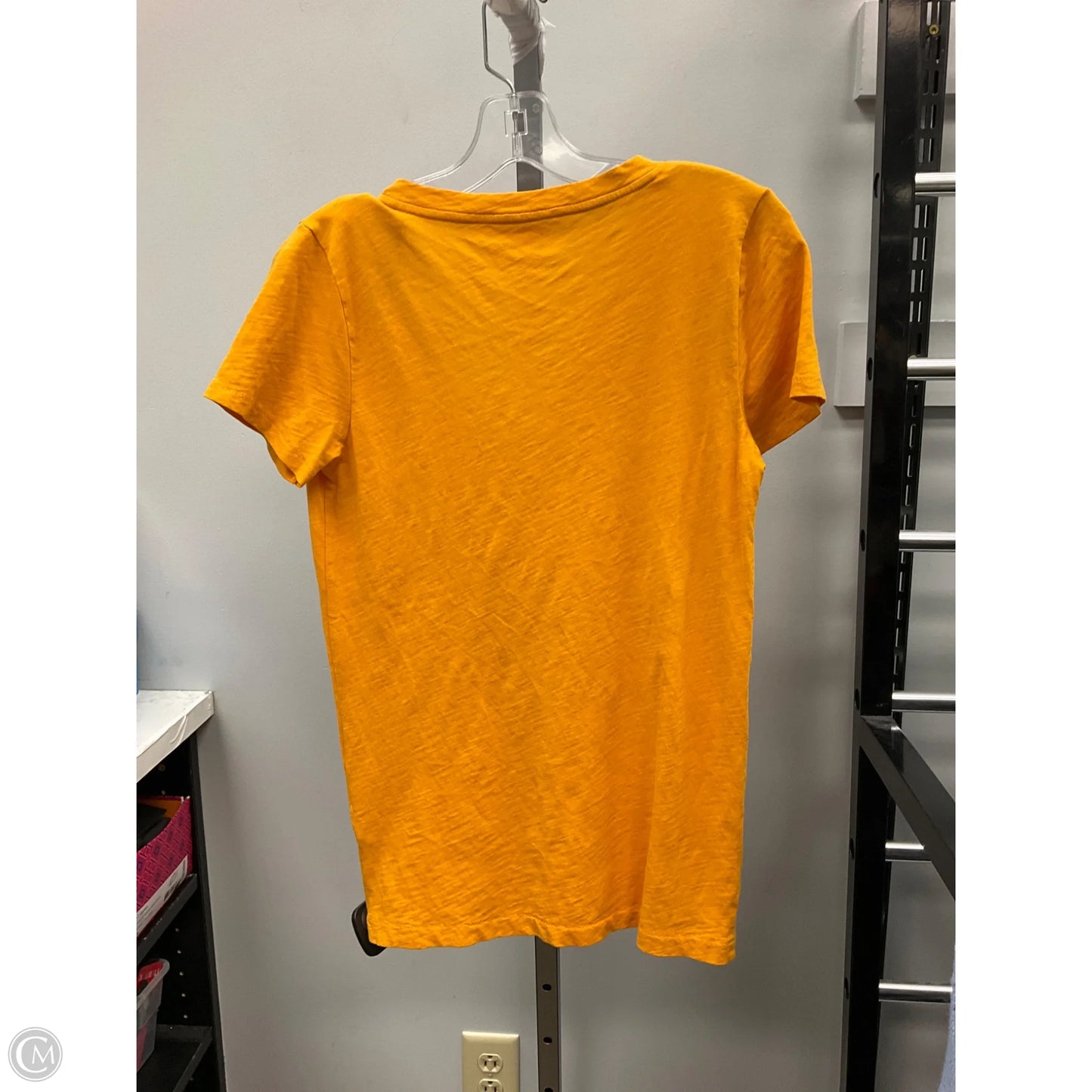 Top Short Sleeve Basic By J. Crew In Gold, Size: S