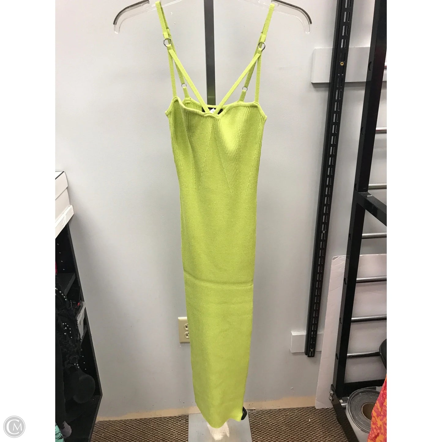 Dress Casual Maxi By Venus In Chartreuse, Size: S