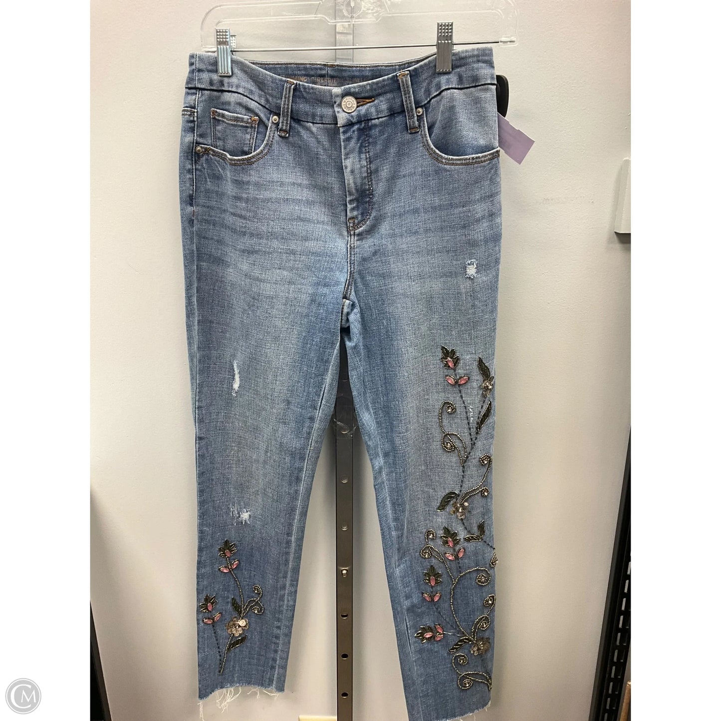 Jeans Skinny By Chicos In Blue Denim, Size: 2
