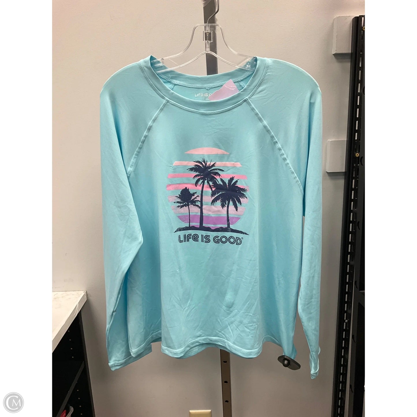 Top Long Sleeve Basic By Life Is Good In Blue, Size: Xl