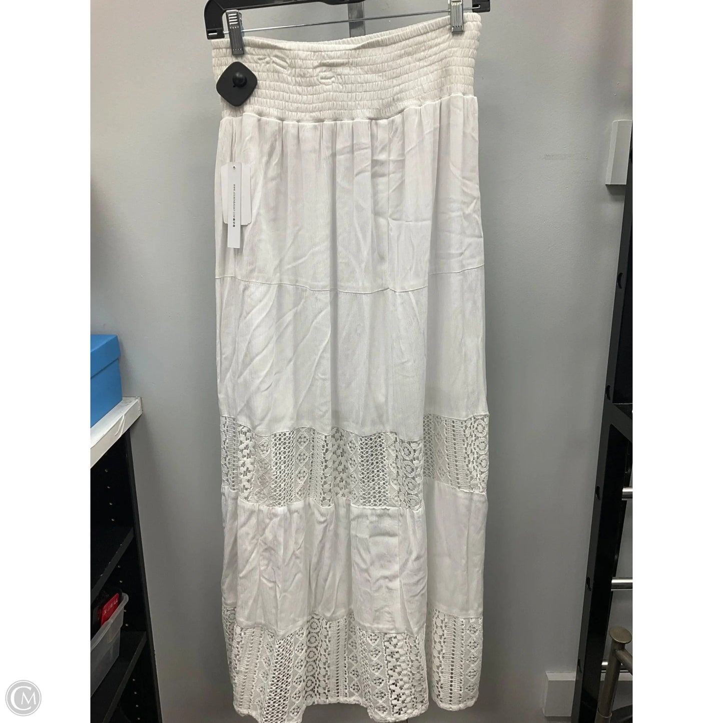 Skirt Maxi By Joe B In White, Size: Xl