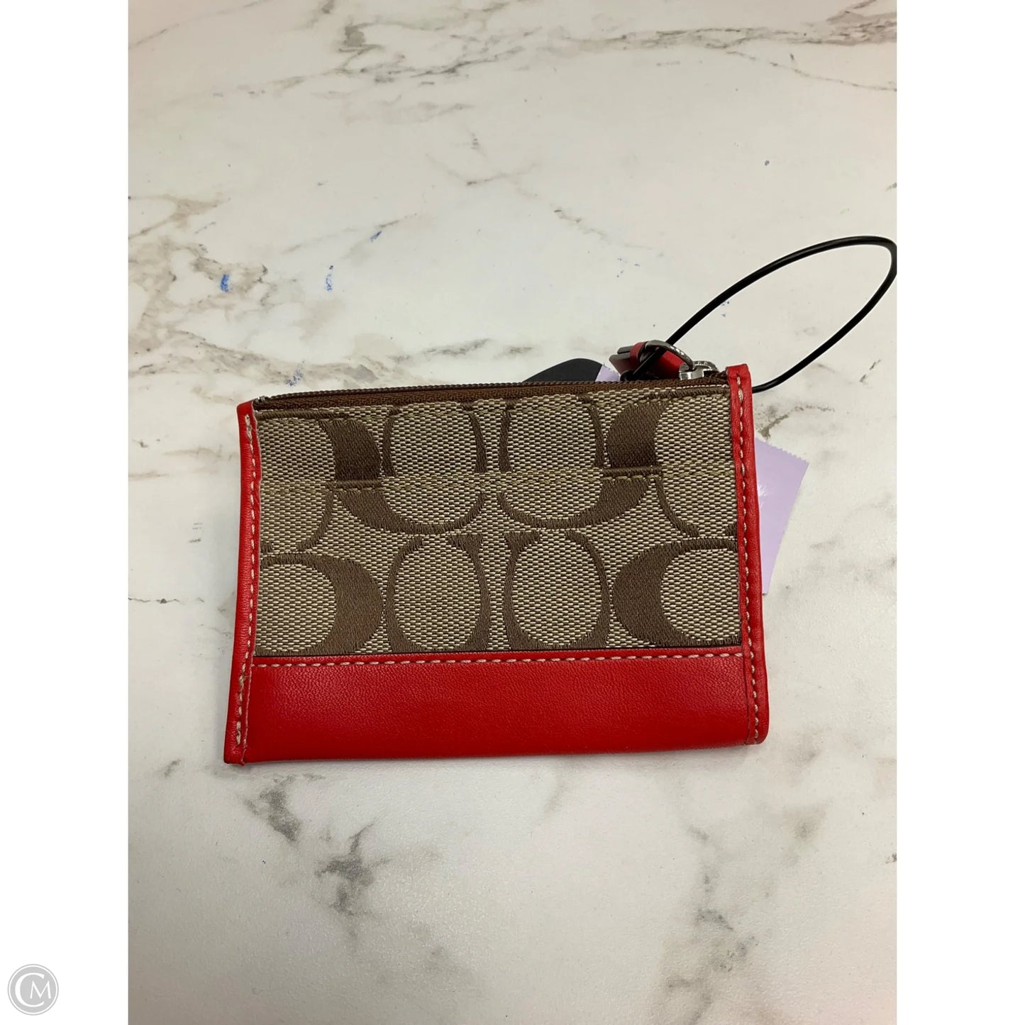 Coin Purse Designer By Coach, Size: Small