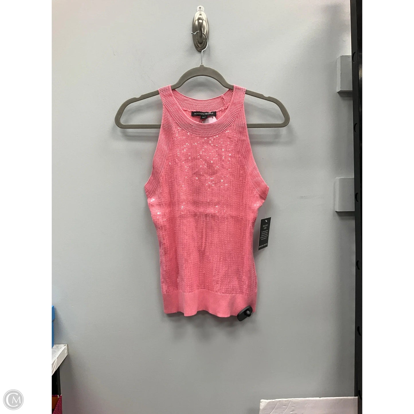 Top Sleeveless By Boston Proper In Pink, Size: M