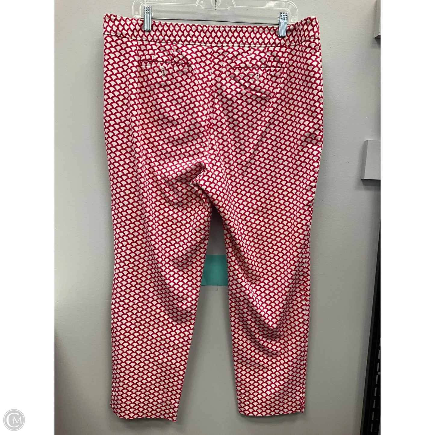 Pants Cropped By Talbots In Red & White, Size: 16