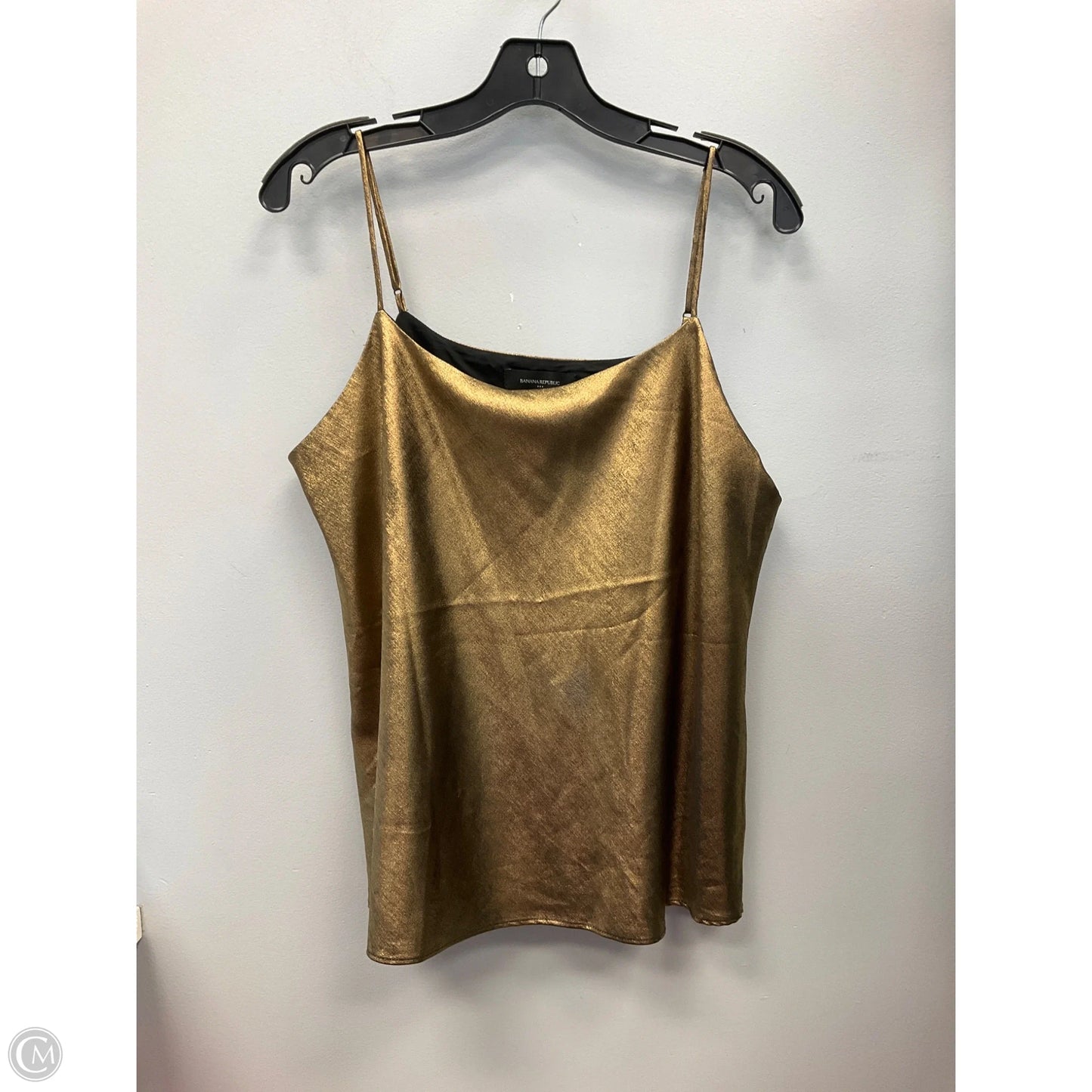 Top Sleeveless By Banana Republic In Gold, Size: L