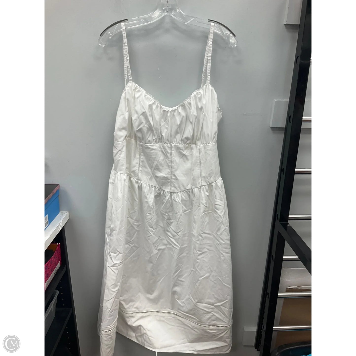 Dress Casual Midi By A New Day In White, Size: Xxl