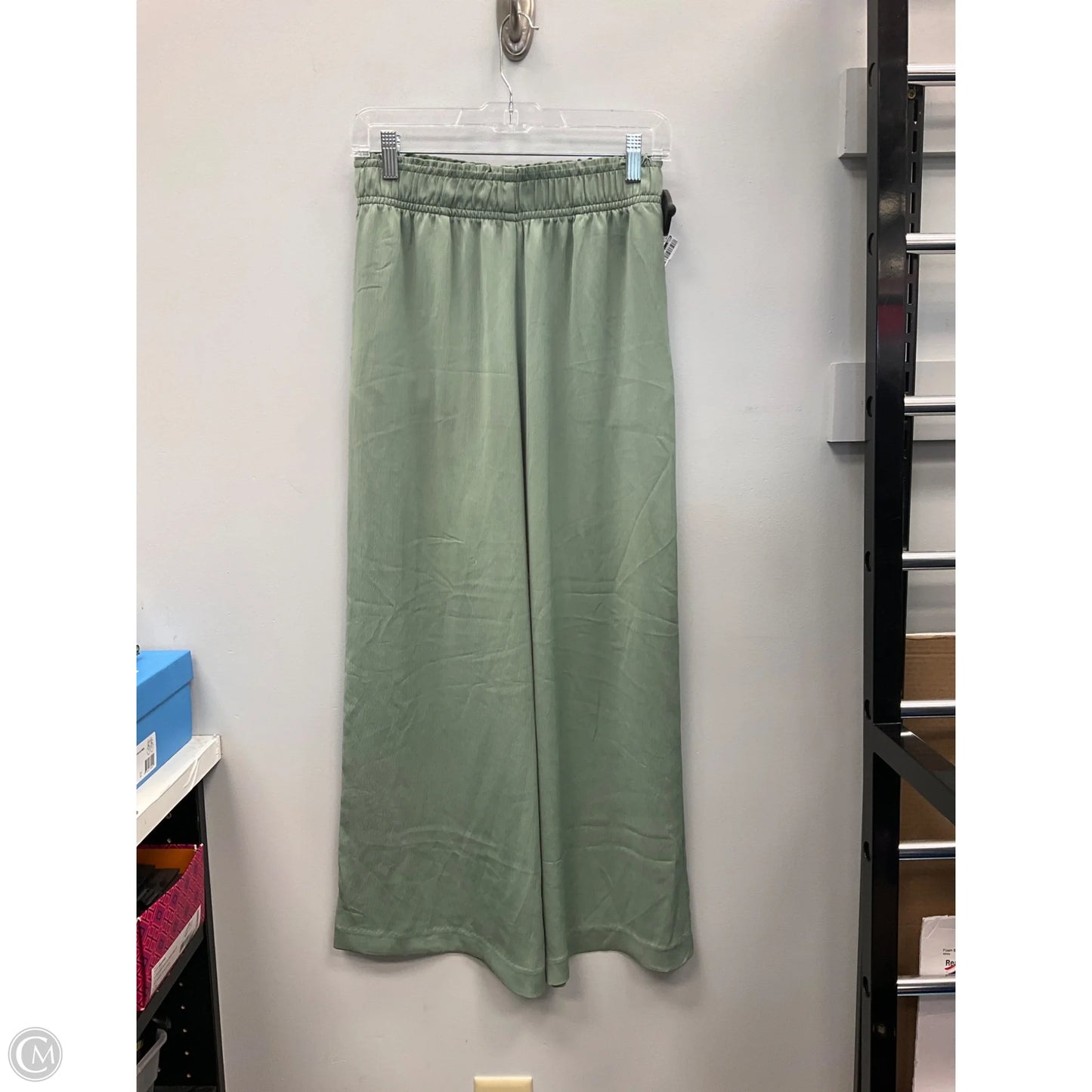 Pants Wide Leg By H&m In Green, Size: S