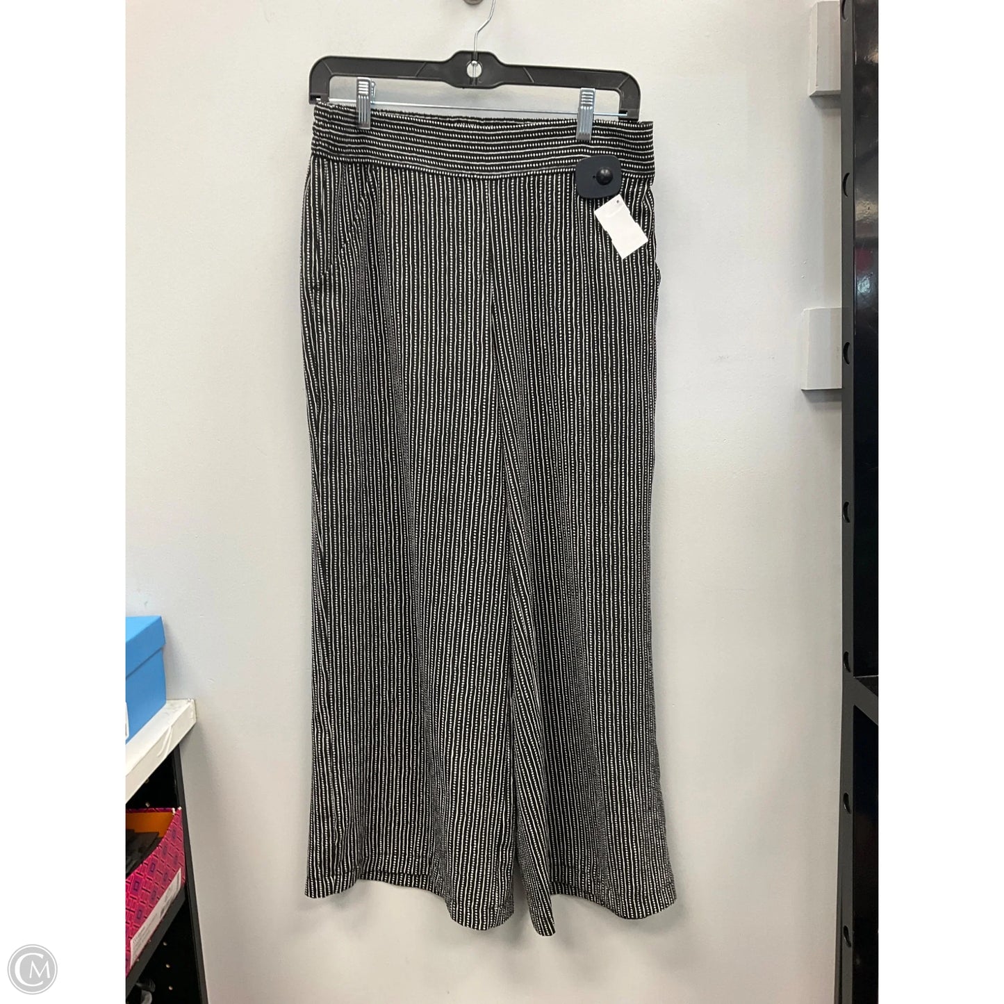 Pants Wide Leg By Max Studio In Black & White, Size: M