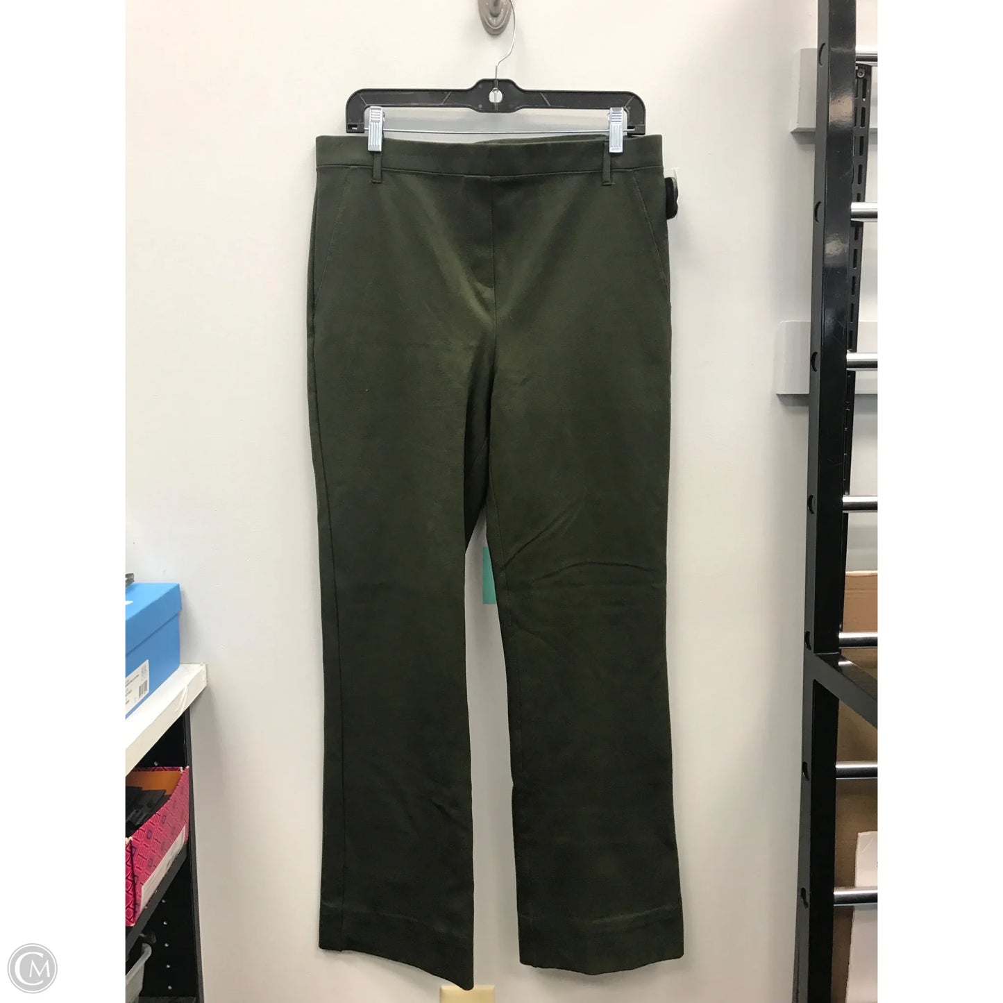 Pants Wide Leg By Quince In Green, Size: L