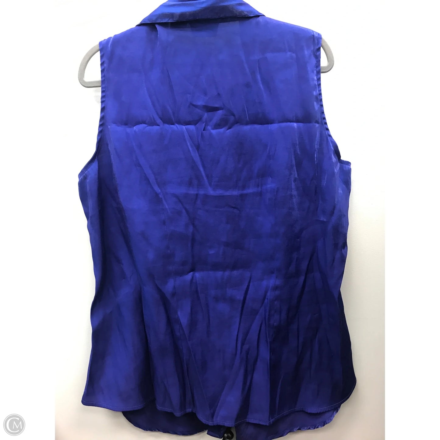 Top Sleeveless By Rag In Blue, Size: 3x
