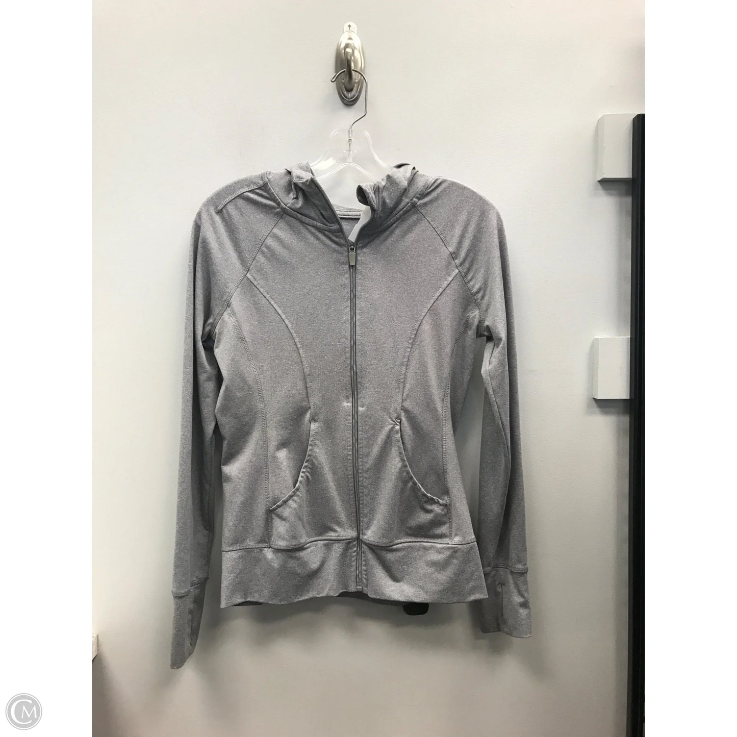 Athletic Jacket By 90 Degrees By Reflex In Grey, Size: S