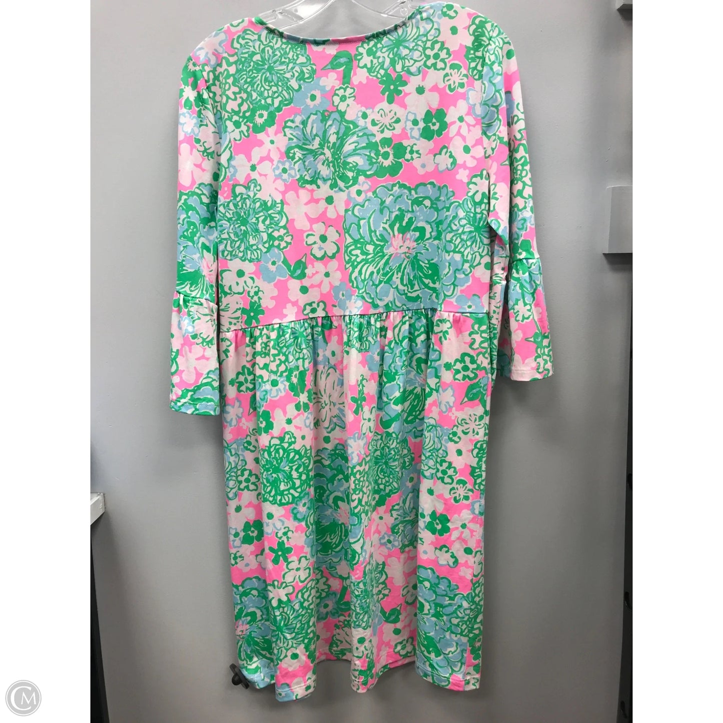 Dress Designer By Lilly Pulitzer In Green & Pink, Size: M