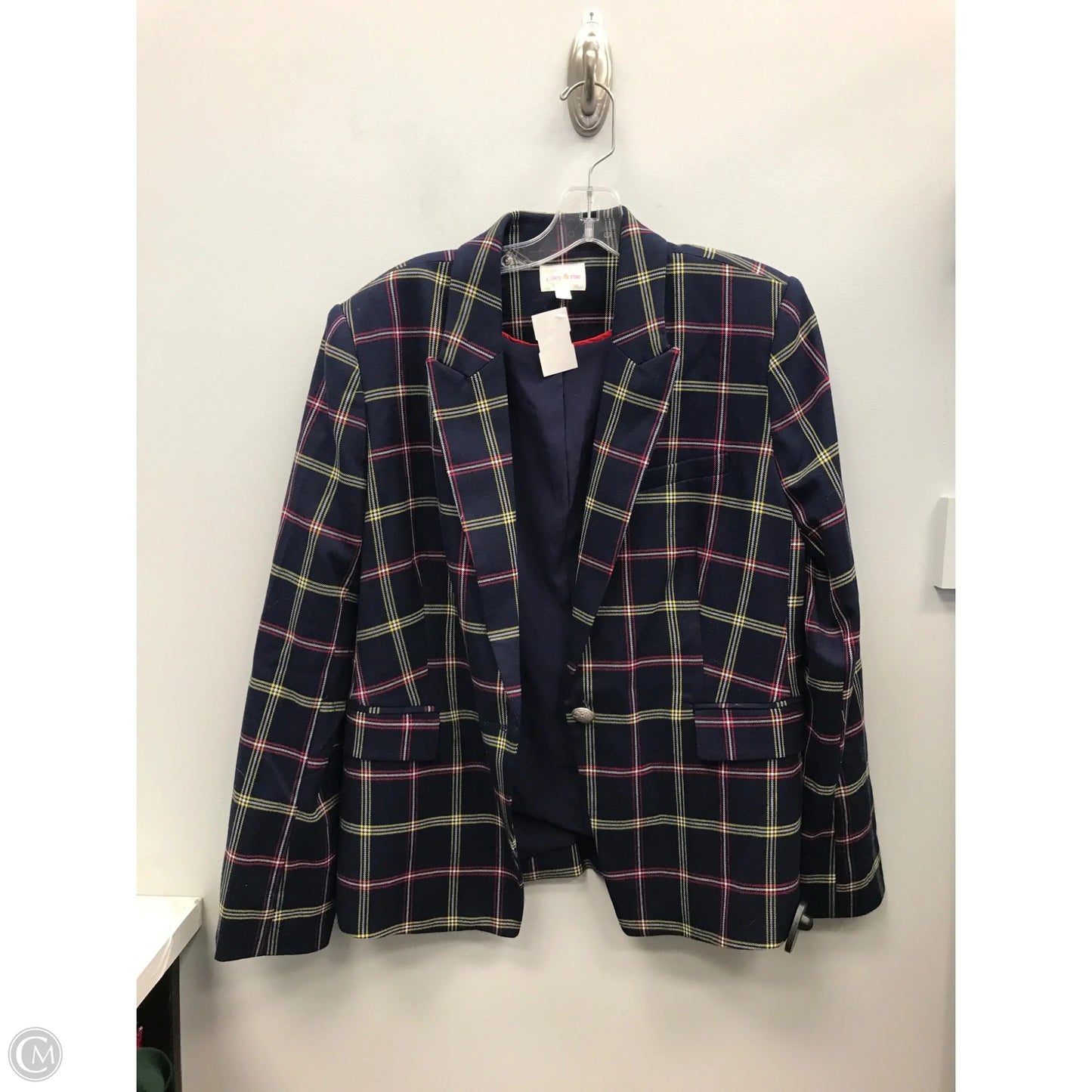 Blazer By Riley & Rae In Plaid Pattern, Size: 10