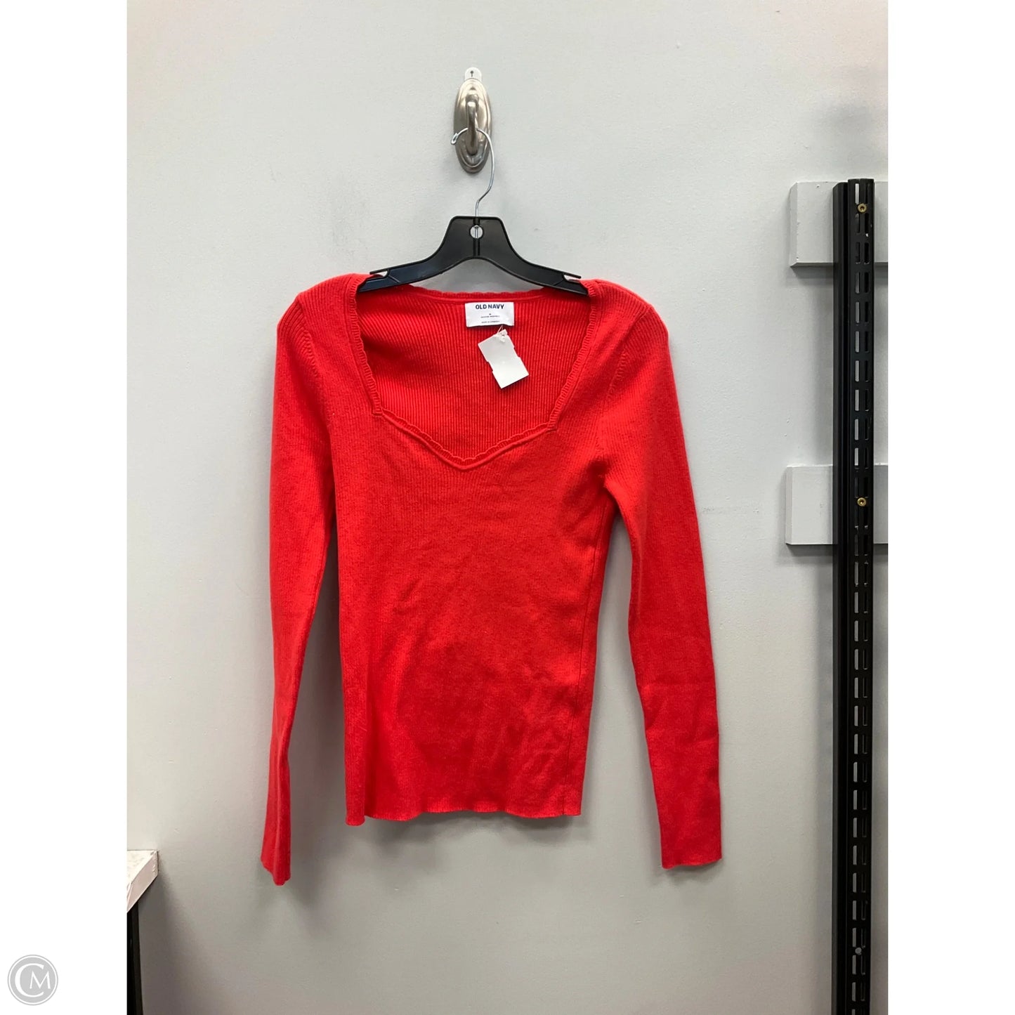 Top Long Sleeve By Old Navy In Red, Size: M