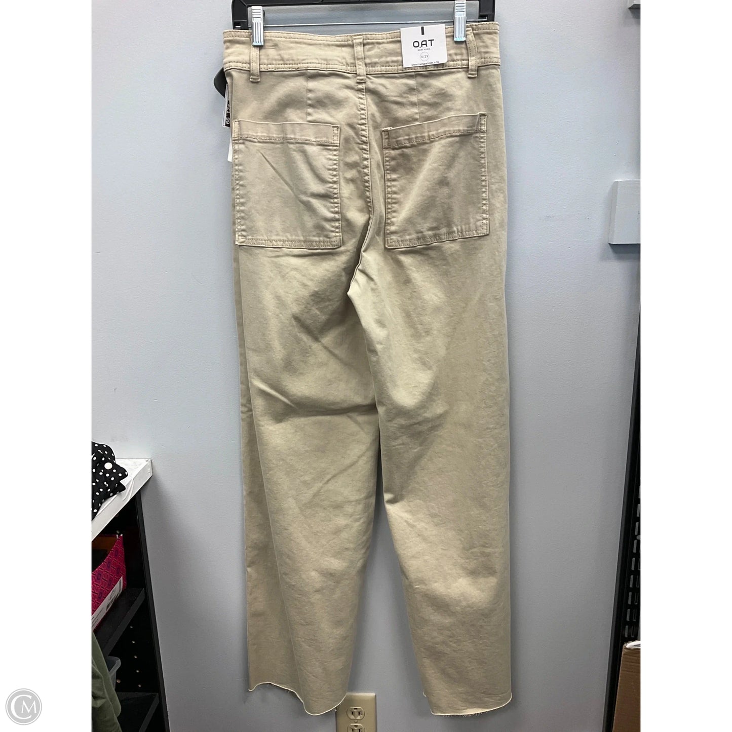 Jeans Wide Leg By Oat In Cream Denim, Size: 8