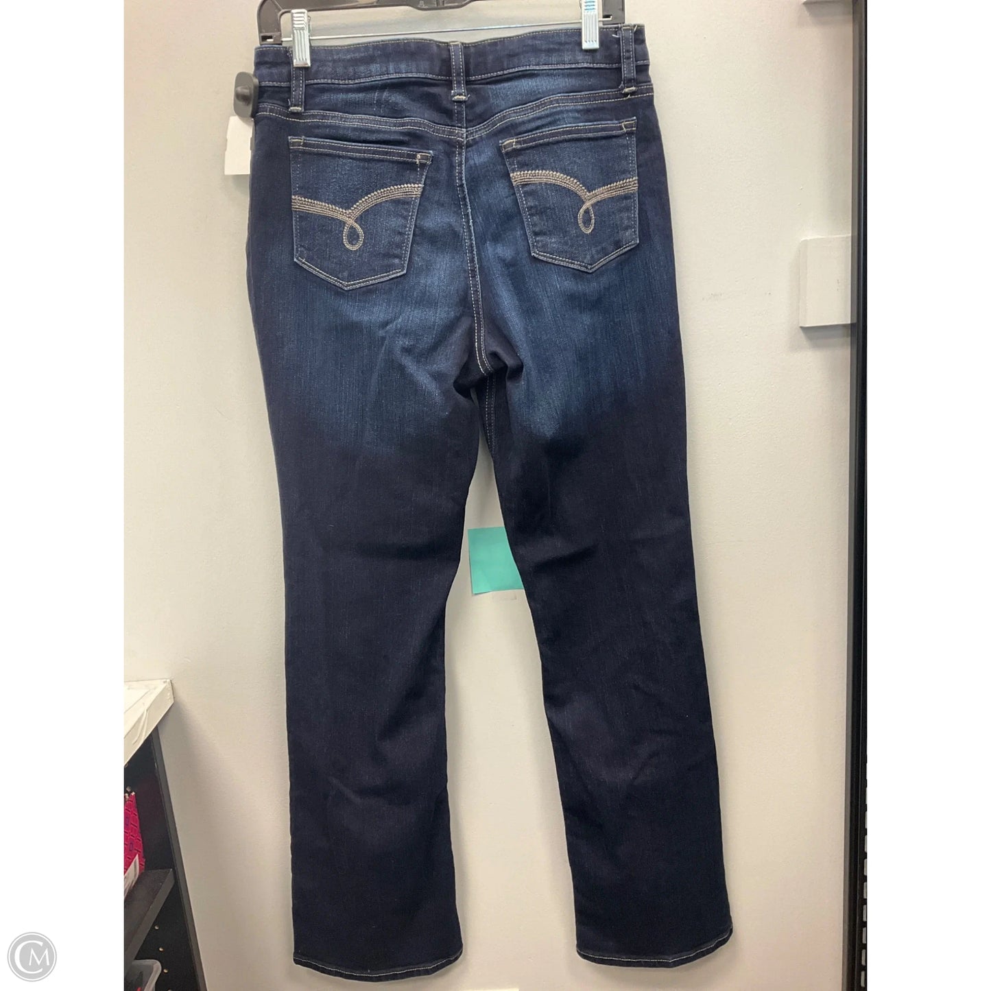 Jeans Boot Cut By Lee In Blue Denim, Size: 8