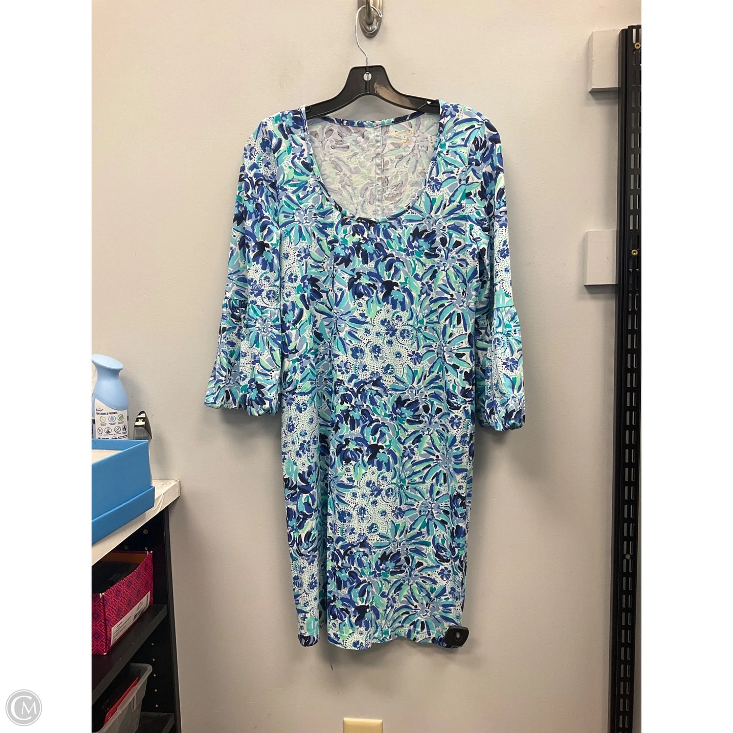 Dress Designer By Lilly Pulitzer In Blue & White, Size: S