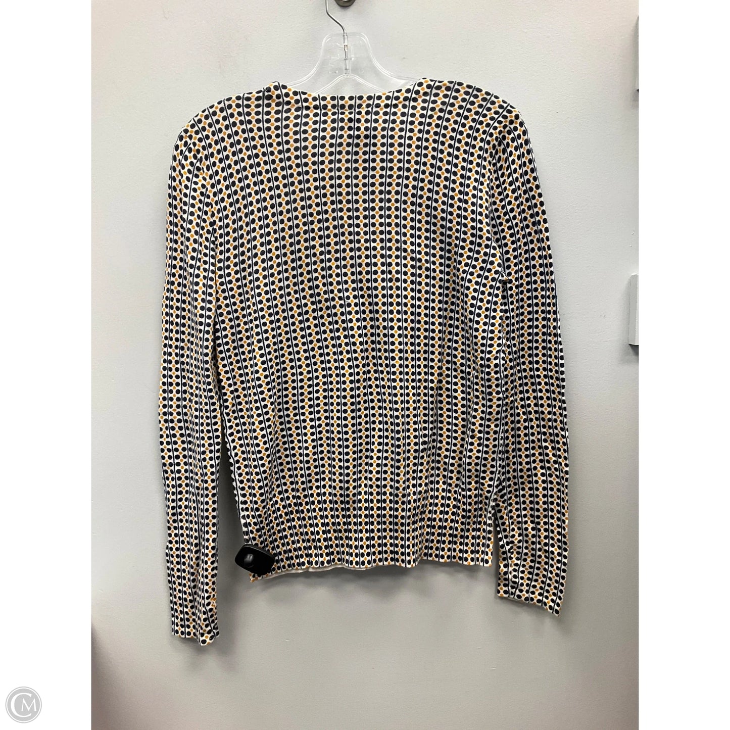 Top Long Sleeve By Ann Taylor In Geometric Pattern, Size: M