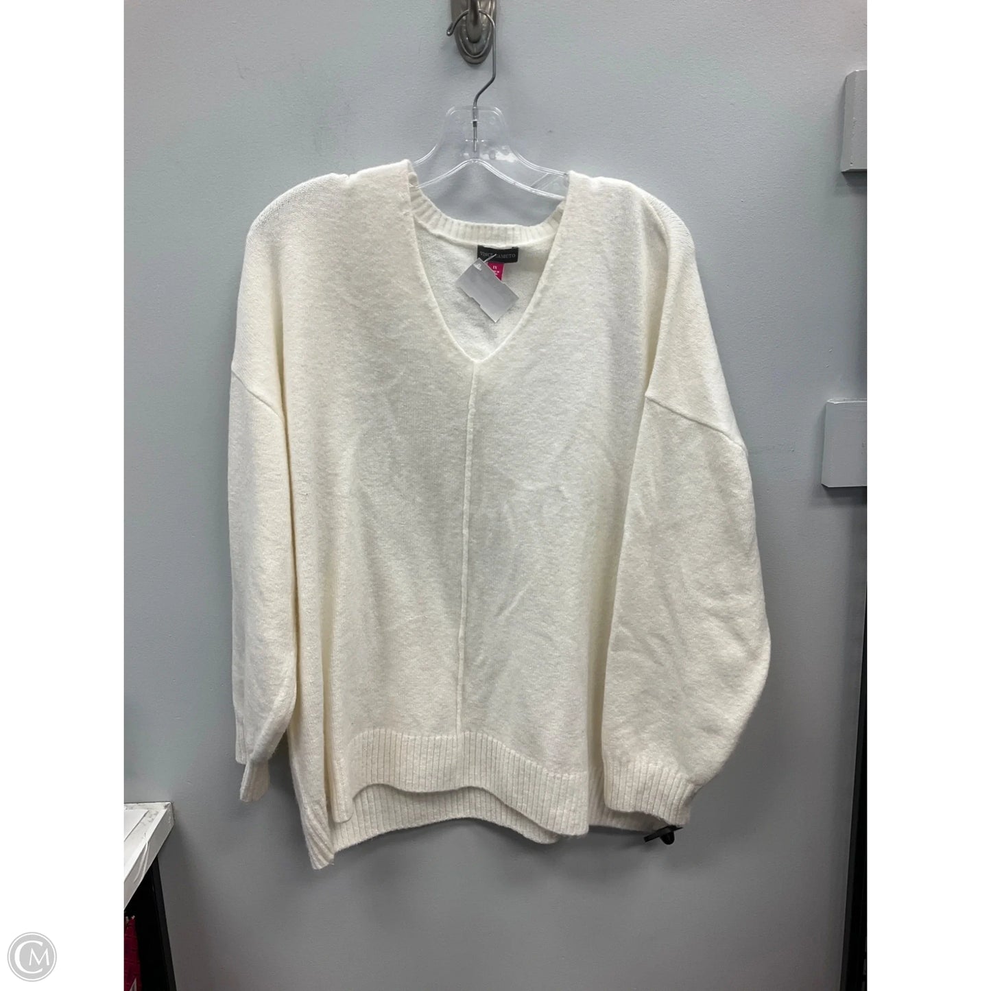Sweater By Vince Camuto In Cream, Size: 1x