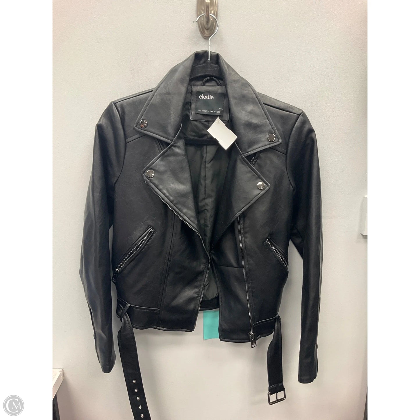 Jacket Moto By Elodie In Black, Size: Xs