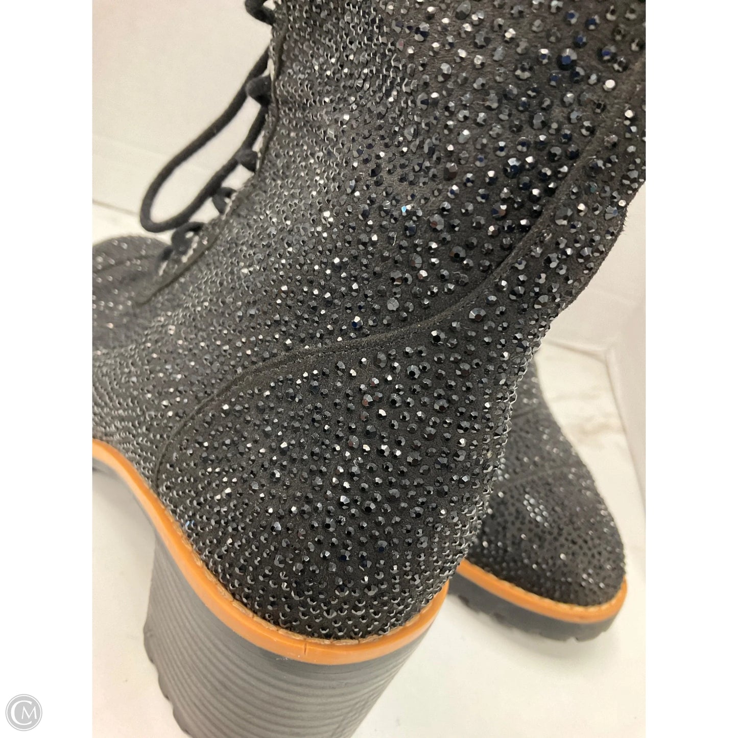Boots Ankle Heels By Inc In Black, Size: 8