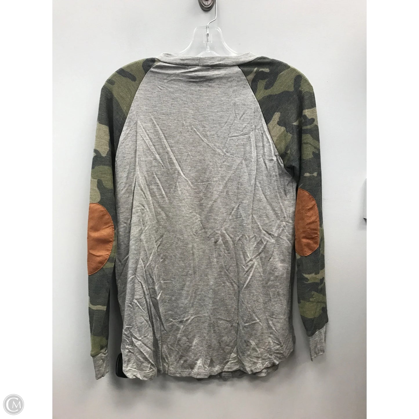 Top Long Sleeve By Clothes Mentor In Green & Grey, Size: S