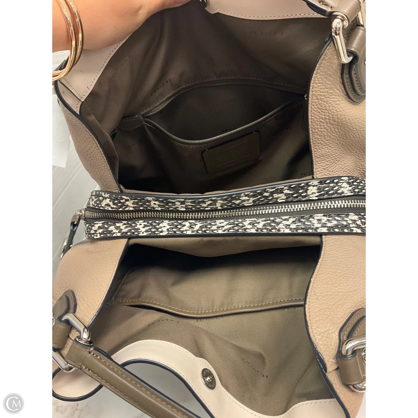 Handbag Designer By Coach, Size: Large