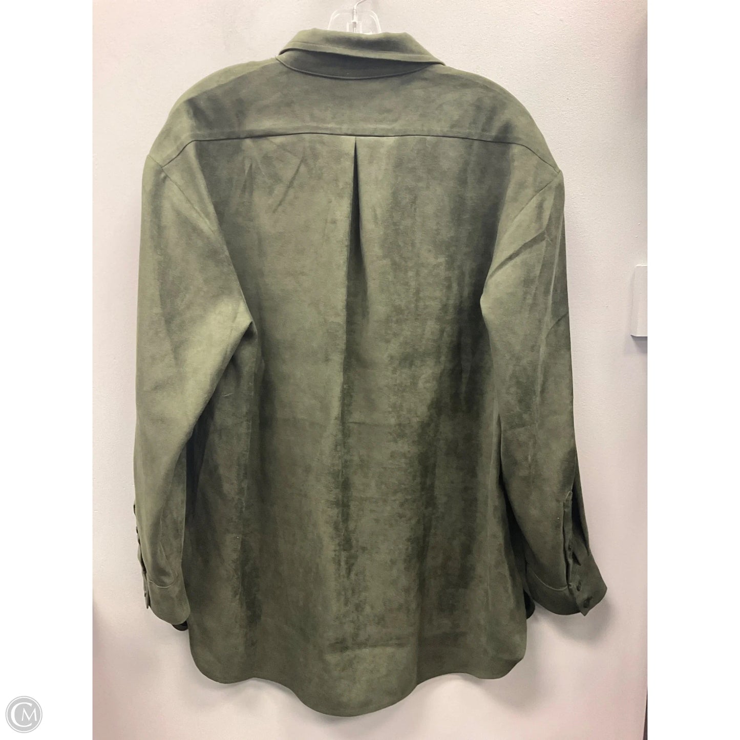 Top Long Sleeve By Banana Republic In Green, Size: L